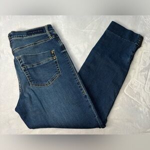Rock & Republic Indigo Skinny Kashmiere Ankle Jeans Size 10  Ankle zipper accent